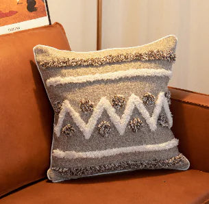 Tufted Cotton Linen Soft Waist Pillow