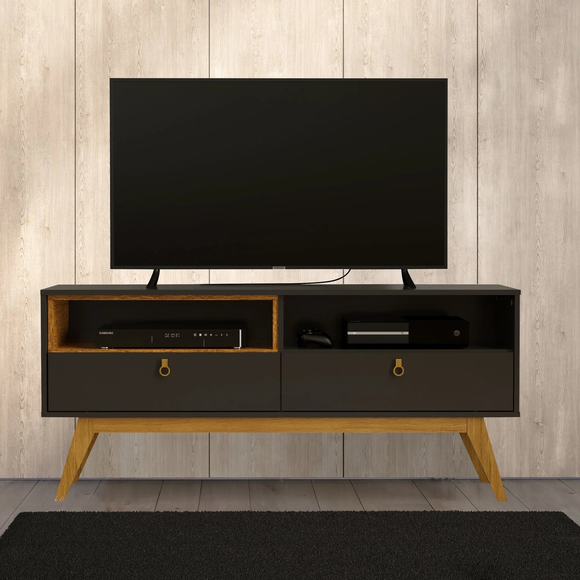 Boahaus Baltimore TV Stand | Modern Elegance with Storage for 55" Tvs