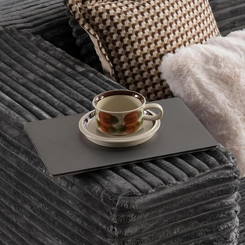 【2 Package Shipping】Oversized Chaise Lounge Sofa 106" Cloud Sectional Couch with L-Shape Chaise, Upholstered Couches for Living Room Bedroom, No Assembly Required，Modular Corduroy Cloud Velvet Couch，Convertible Loveseat Sofa Bed