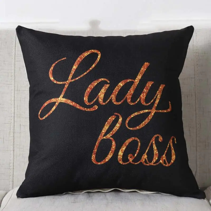 Chic Geometric Linen Pillowcase