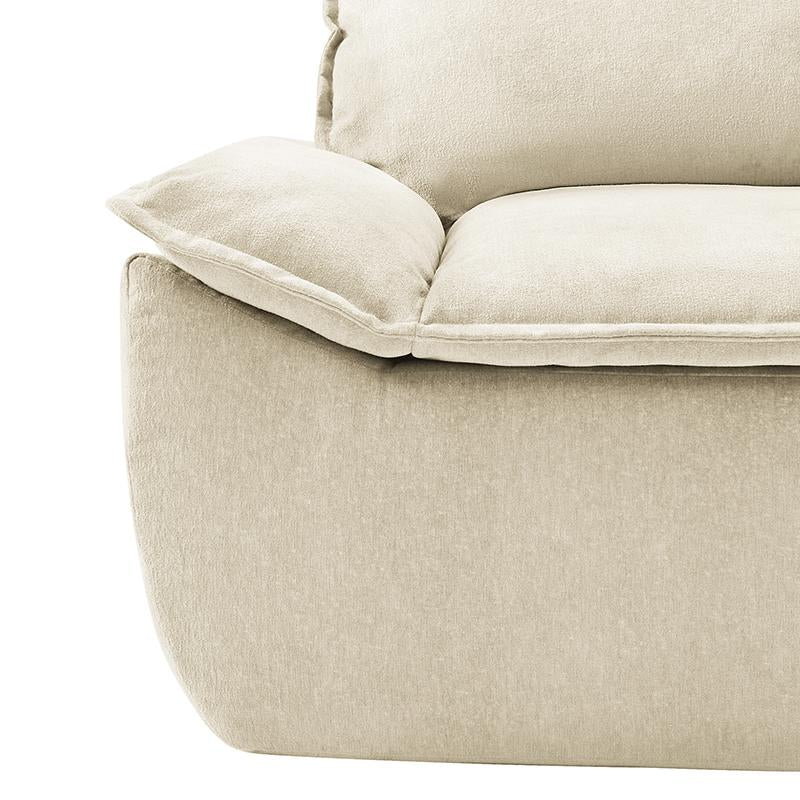 Hulala Anorea Effortless Mobility and Boneless Sofa, Modern Design with Elegant Details, Comfortable All-Foam Construction, Compressed Packaging