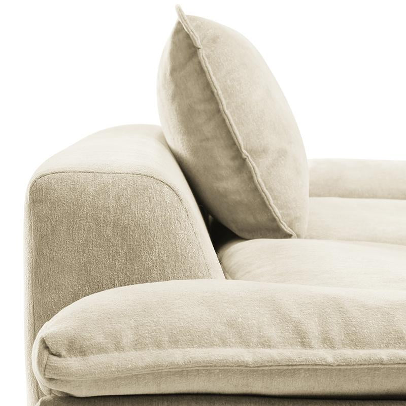 Hulala Anorea Effortless Mobility and Boneless Sofa, Modern Design with Elegant Details, Comfortable All-Foam Construction, Compressed Packaging