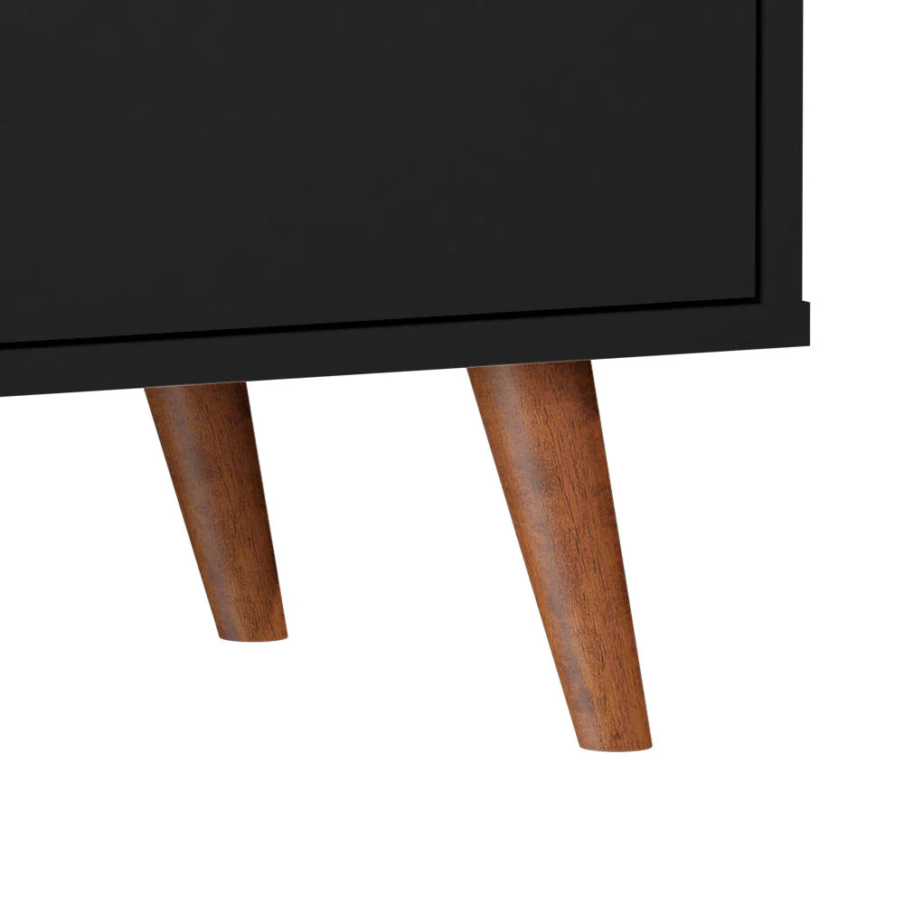 Boahaus Cartmel Bar Cabinet with Wine Rack & Storage | Modern Design & Wooden Legs