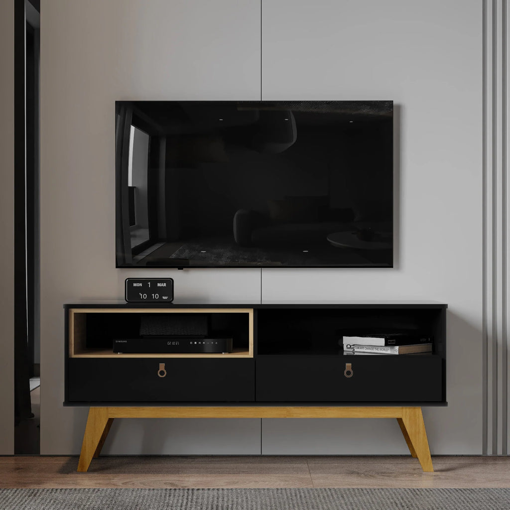 Boahaus Baltimore TV Stand | Modern Elegance with Storage for 55" Tvs