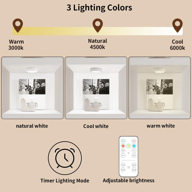 VOWNER 3 Tier Stand Shelf with 3 Drawers Modern Decor beside Table Nightstand with LED Light for Vanity Bedroom